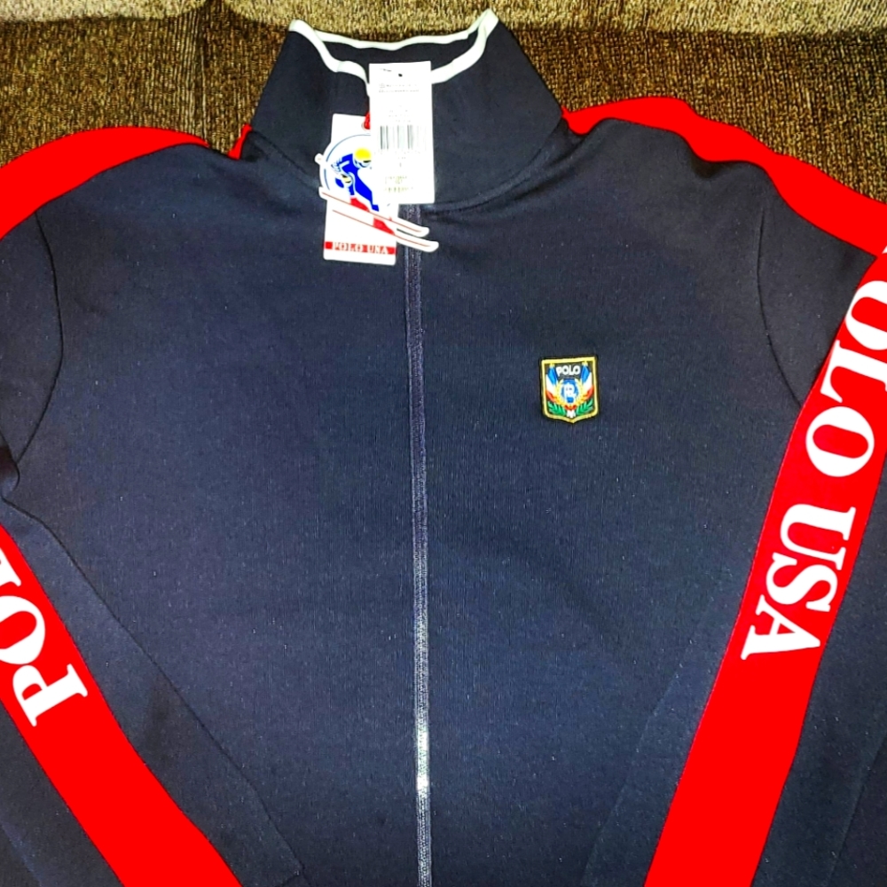 RARE Polo Ralph Lauren Uni Crest Track Jacket